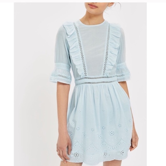 topshop broderie dress
